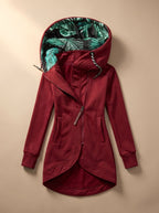 Olivia | Women's Comfy Zip-Up Hooded Jacket Tropical-Lined