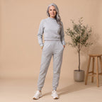 Penelope | Women's Cropped Sweater High-Waist Jogger Loungewear Set
