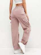 Brooklyn | Women's Cargo Pocket Drawstring Casual Pants