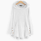 Luna | Women's Fleece Zip-Up Hooded Cat Pocket Sweater