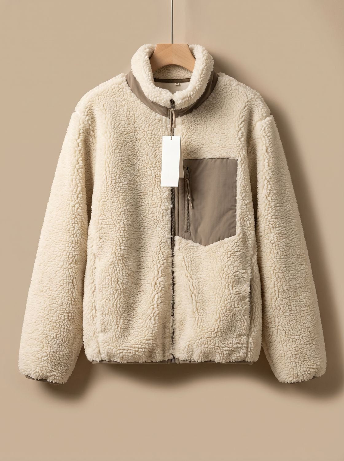 Eleanor | Women's Full Zip-Up Sherpa Fleece Relaxed-Fit Jacket