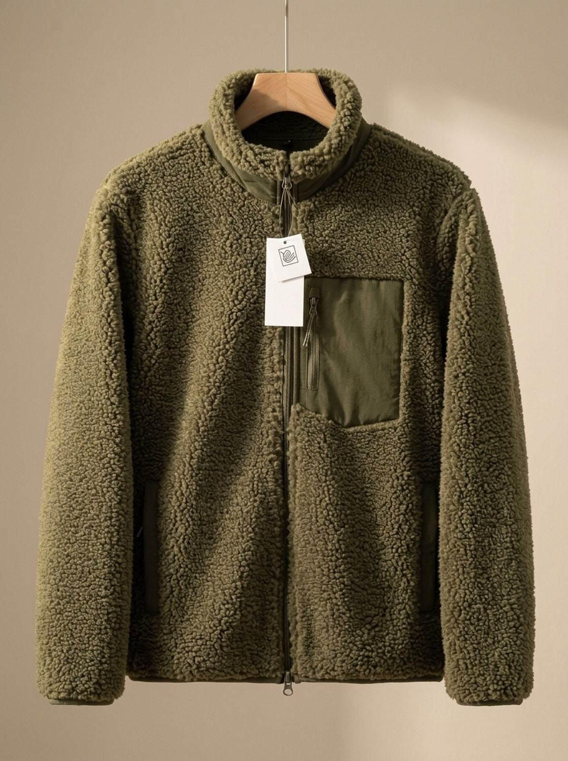 Eleanor | Women's Full Zip-Up Sherpa Fleece Relaxed-Fit Jacket