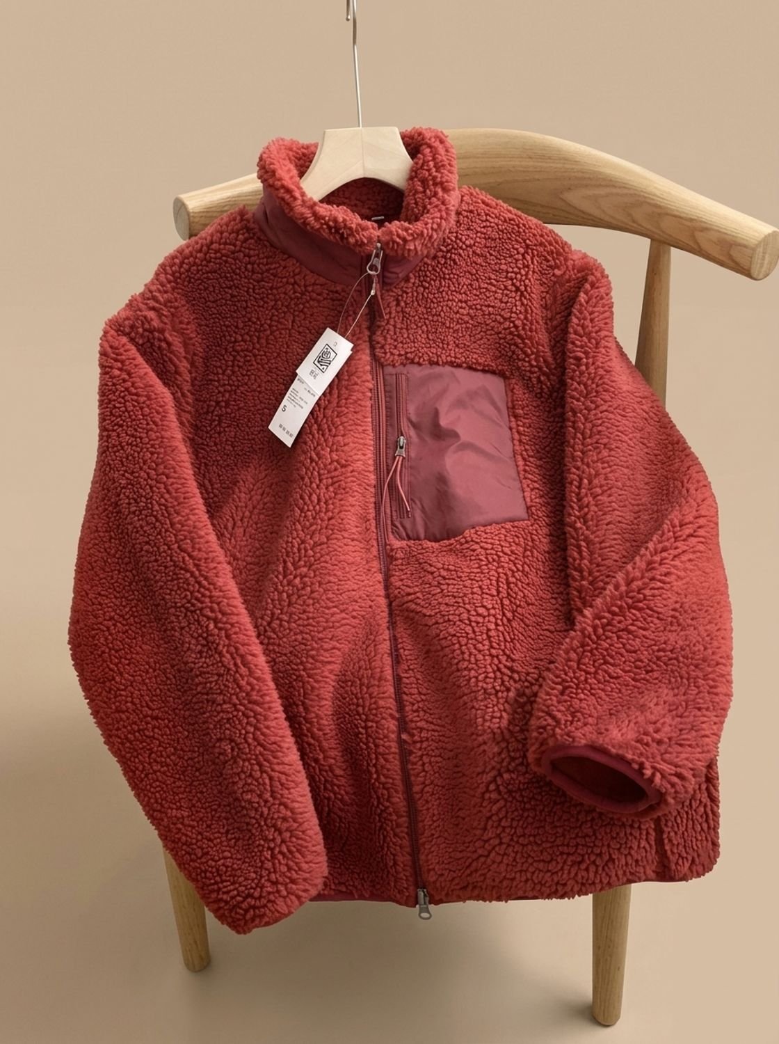 Eleanor | Women's Full Zip-Up Sherpa Fleece Relaxed-Fit Jacket