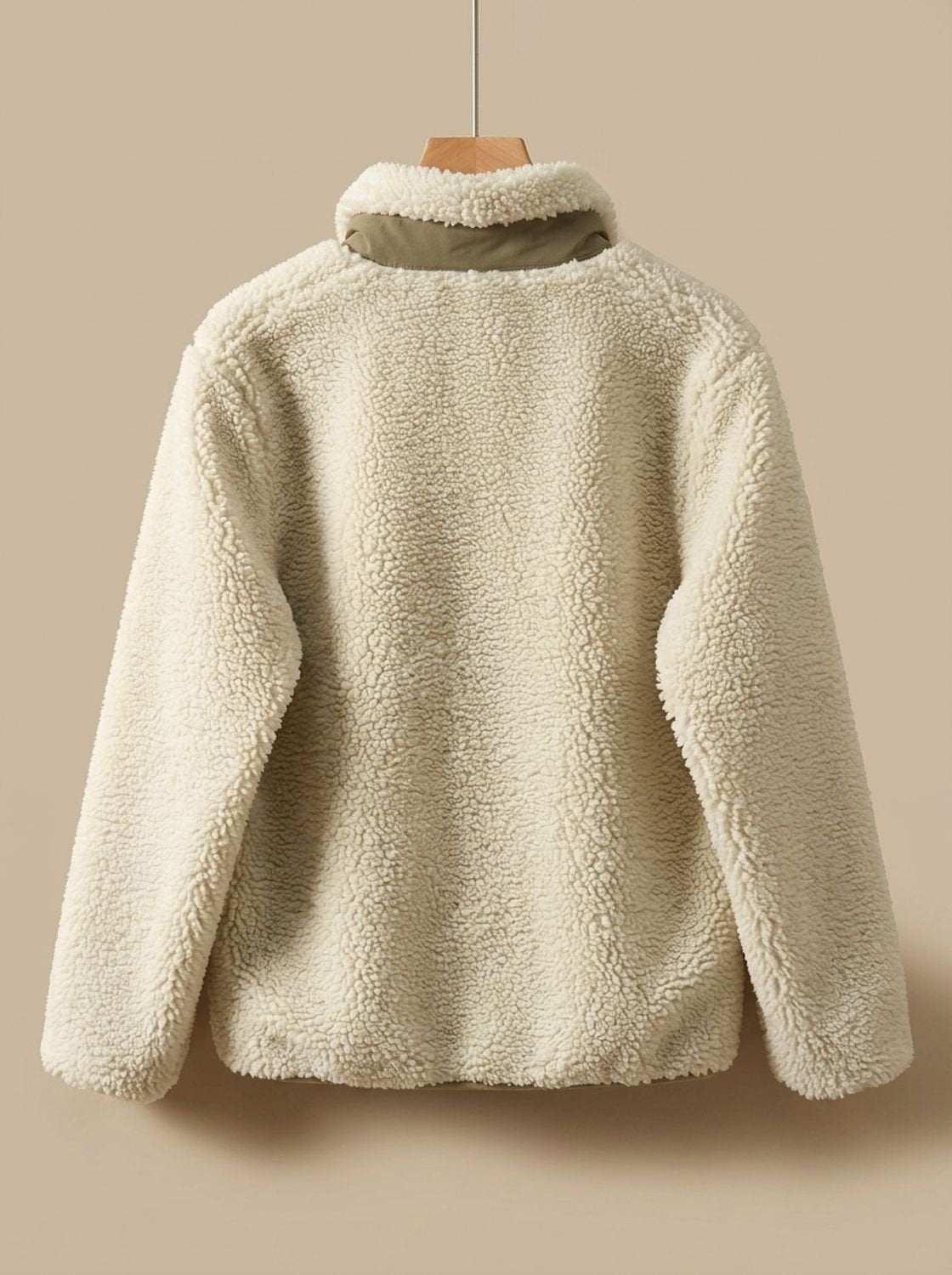Eleanor | Women's Full Zip-Up Sherpa Fleece Relaxed-Fit Jacket
