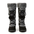 Madison | Women's Fur-Trimmed Lace-Up Mid-Calf Snow Boots