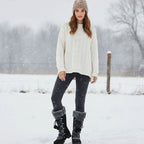 Madison | Women's Fur-Trimmed Lace-Up Mid-Calf Snow Boots