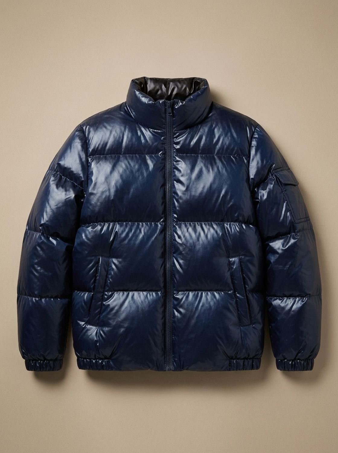 Scarlett | Women's Glossy Stand-Collar Quilted Puffer Jacket