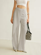 Camila | Women's High-Waist Asymmetric Wrap Wide Leg Pants