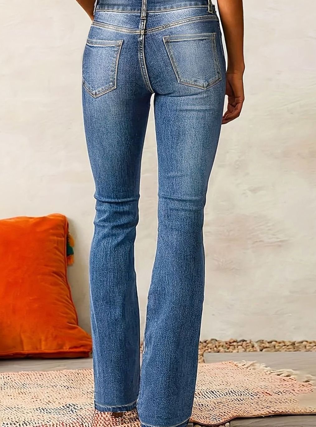 Scarlett | Women's High-Waist Flare Bootcut Pants Stretch Denim Jeans