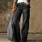 Victoria | Women's High-Waist Relaxed Fit Wide-Leg Jeans