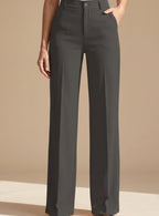 Layla | Women's High-Waist Wide-Leg Pleated Dress Pants