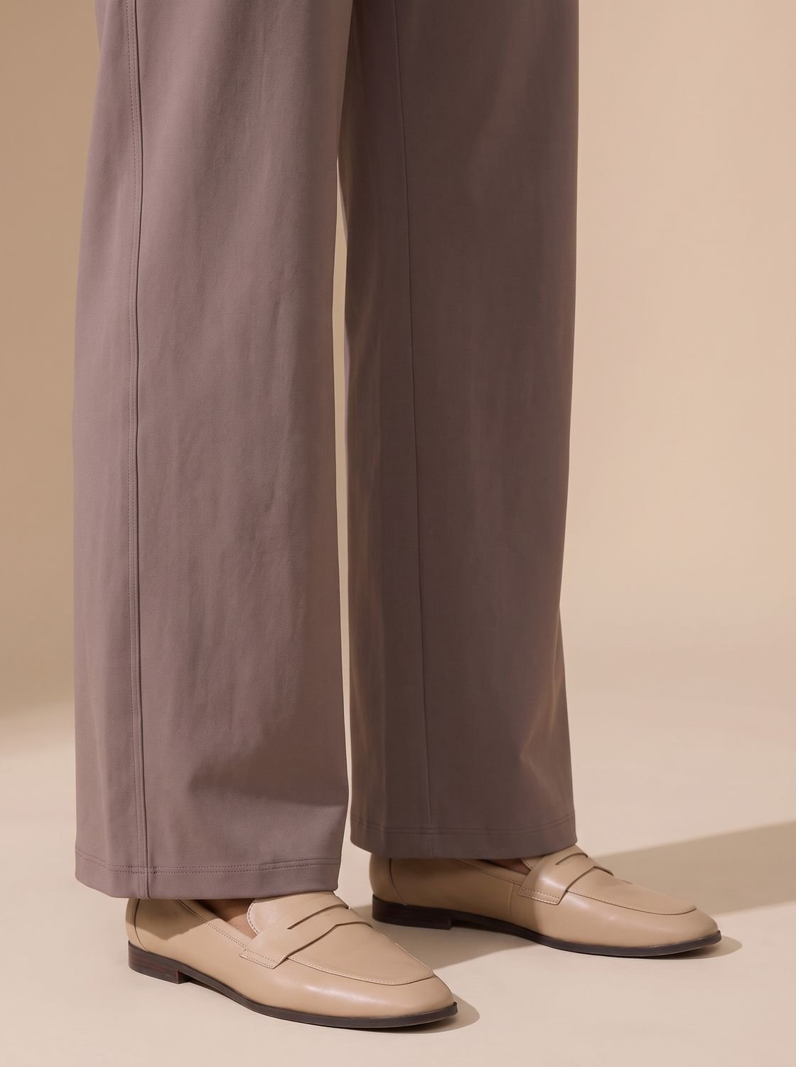 Victoria | Women's High-Waist Wide-Leg Stretch Pants Pockets