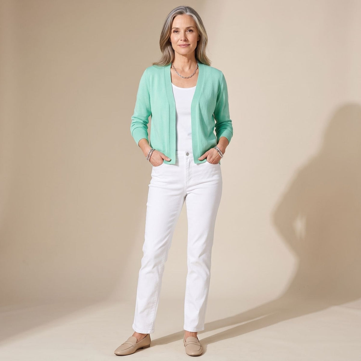 Aria | Women's Hooded Button-Front Knit Cardigan Relaxed Fit