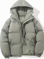 Isabella | Women's Hooded Quilted Puffer Jacket Zip-Up Drawstring