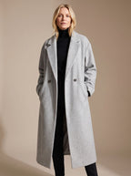 Aria | Women's Long Tailored Overcoat Double-Breasted Winter Coat