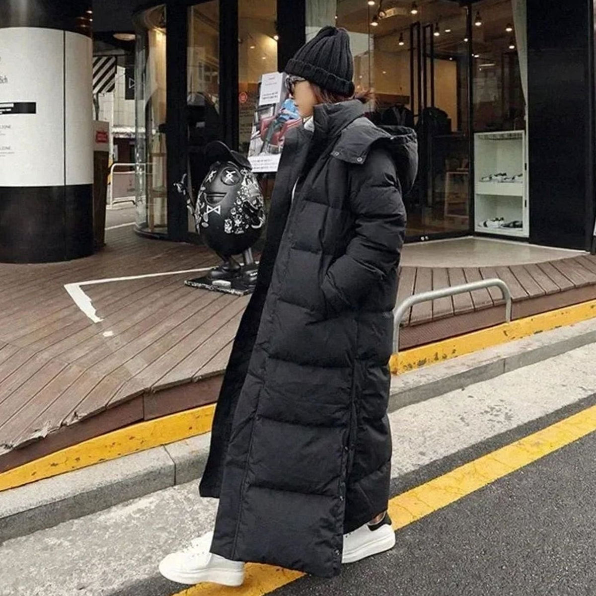 Isabella | Women's Maxi-Length Hooded Long Puffer Coat