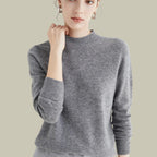 Camila | Women's Merino Mock-Neck Long-Sleeve Wool Sweaters