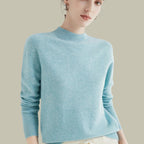 Camila | Women's Merino Mock-Neck Long-Sleeve Wool Sweaters