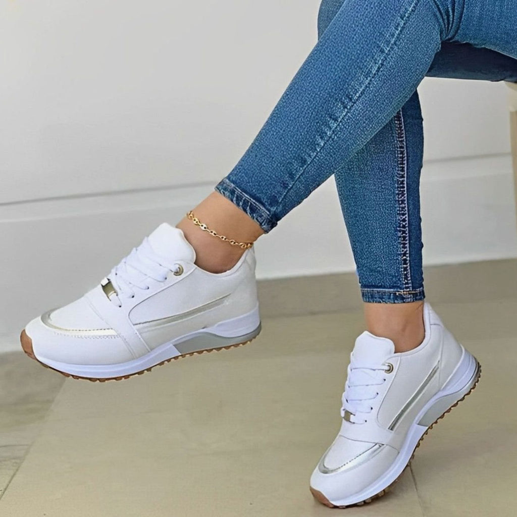 Luna | Women's Non-Slip Lace-Up Platform Walking Shoes Sneakers