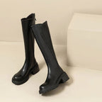 Layla | Women's Orthopedic Knee-High Back-Zip Leather Boots