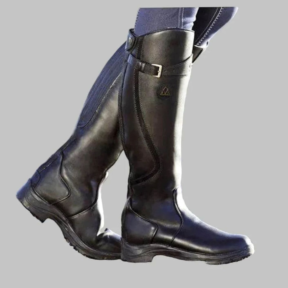 Sophia | Women's Orthopedic Knee-High Buckle Leather Boots