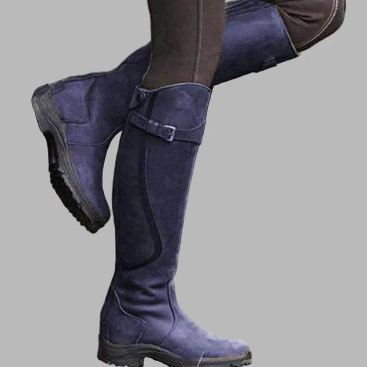 Sophia | Women's Orthopedic Knee-High Buckle Leather Boots