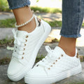 Penelope | Women's Orthopedic Shoes Quilted Lace-Up Platform Sneakers