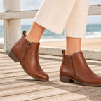 Harper | Women's Orthopedic Side-Zip Low-Heel Ankle Boots
