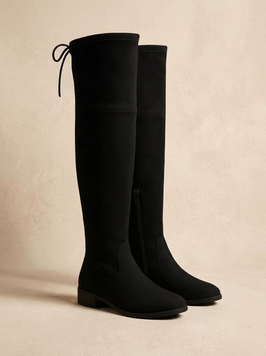 Harper | Women's Over-the-Knee Flat Suede Boots Side Zip