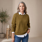 Scarlett | Women's Oversized Crew-Neck Knit Pullover Sweater