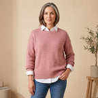 Scarlett | Women's Oversized Crew-Neck Knit Pullover Sweater