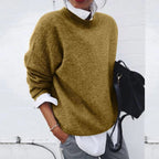 Madison | Women's Oversized Crew Neck Soft Knit Sweater