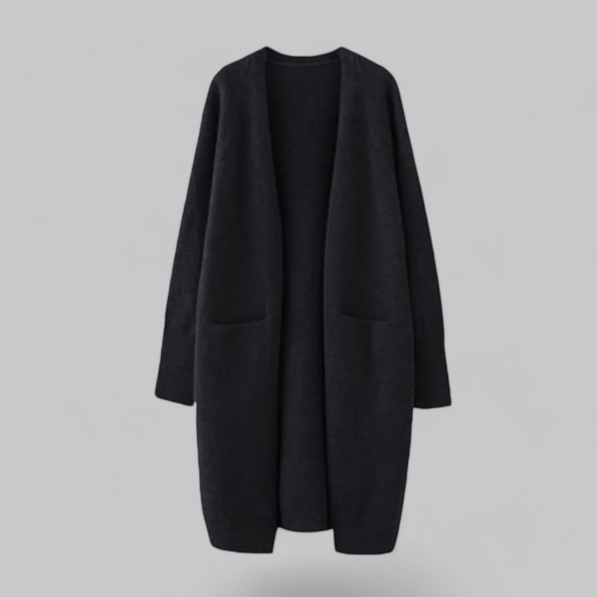Evelyn | Women's Oversized Long Open-Front Knit Cardigan