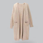 Evelyn | Women's Oversized Long Open-Front Knit Cardigan