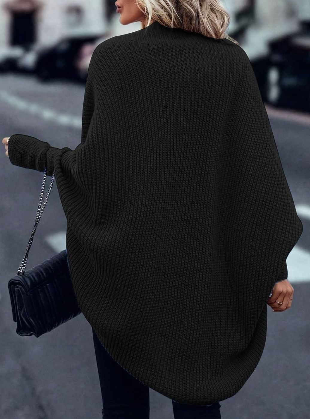Camila | Women's Oversized Longline Open-Front Knit Cardigan
