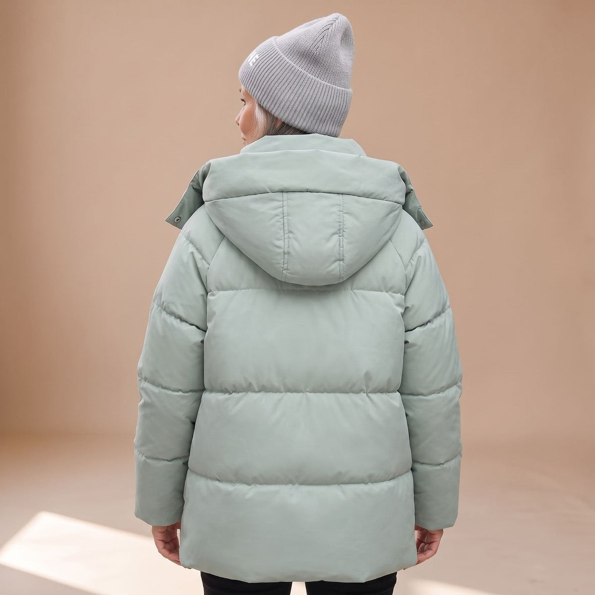 Evelyn | Women's Oversized Quilted Jacket Hooded Water-Resistant Puffer Coat