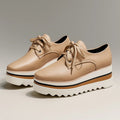 Grace | Women's Platform Oxford Shoes Lace Up Wedge Sneakers