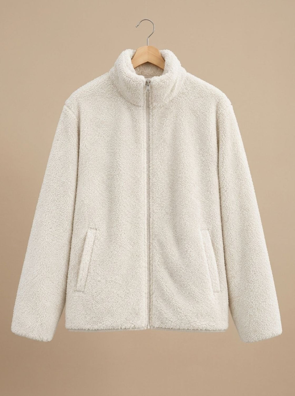Olivia | Women's Plush Full-Zip Fleece Jacket Stand Collar