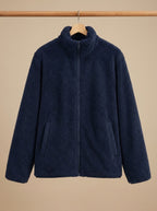 Olivia | Women's Plush Full-Zip Fleece Jacket Stand Collar