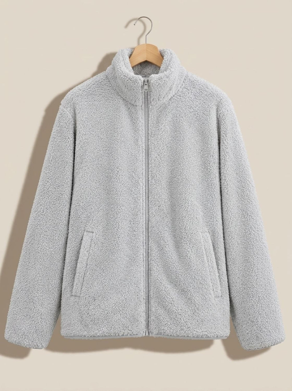 Olivia | Women's Plush Full-Zip Fleece Jacket Stand Collar