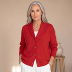 Layla | Women's Polo-Collar Button-Front Knit Cardigan