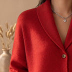 Layla | Women's Polo-Collar Button-Front Knit Cardigan