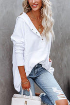 Emma | Women's Relaxed-Fit Hooded Drawstring Pullover Tunic Sweatshirt