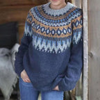 Madison | Women's Relaxed-Fit Nordic Fair Isle Pattern Sweater