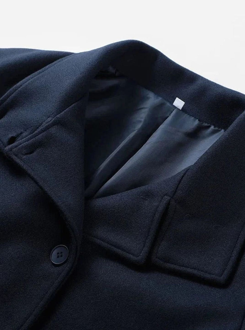 Emma | Women's Short Wool-Blend Button-Up High-Collar Winter Coat