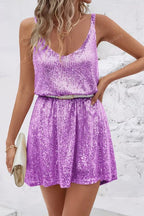 Camila | Women's Sleeveless Sequin Mini Evening Gown Cocktail Dress