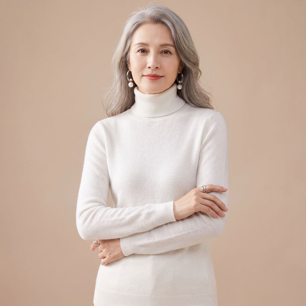 Eleanor | Women's Slim-Fit Cashmere Turtleneck Sweater