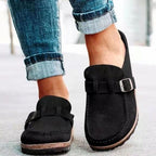 Madison | Women's Suede Buckle Slip-On Loafers