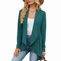 Isabella | Women's Textured Open-Front Long-Sleeve Cardigan