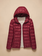 Evelyn | Women's Ultra-Light Hooded Quilted Winter Coat
